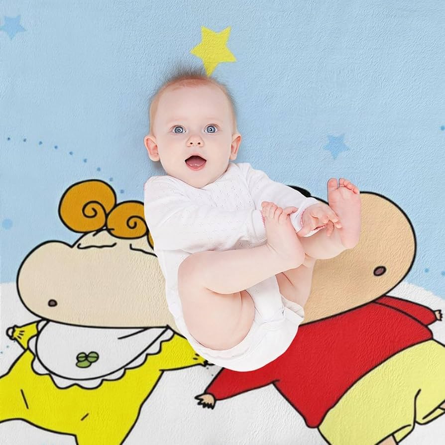 Amazon｜クレヨンしんちゃん ひまわり 毛布 ブランケット 冬用